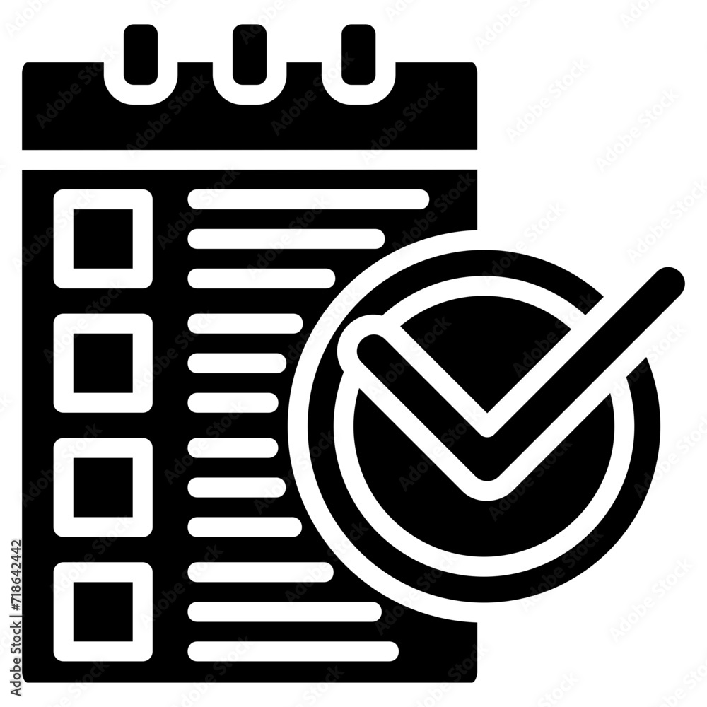 Fototapeta premium Confirmation Icon Element For Design