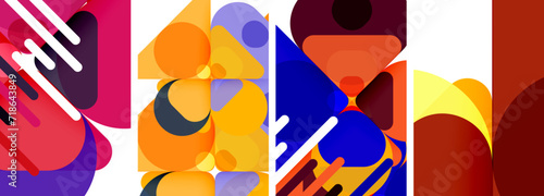 Geometric elements abstract backgrounds for wallpaper, business card, cover, poster, banner, brochure, header, website
