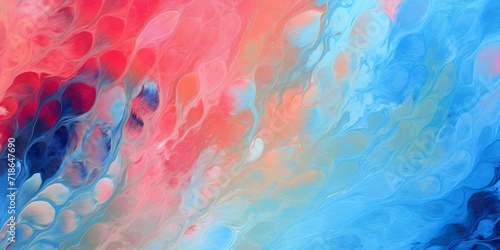 Abstract Art of Colorful Liquid Blending