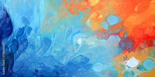 Abstract Art of Colorful Liquid Blending © DavidGalih | Dikomo.
