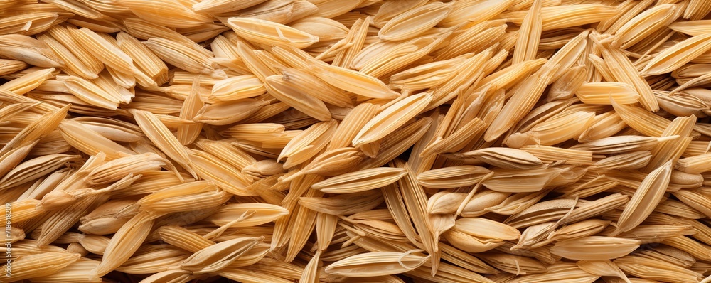 A pile of rice husks. generative AI A pile of rice husks. generative AI