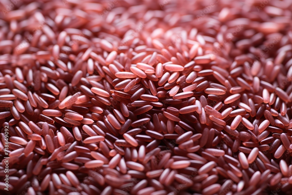 Pile of brown rice. generative AI Pile of brown rice. generative AI