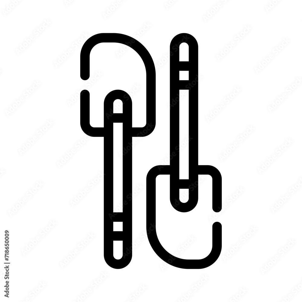 silicone spatula line icon silicone spatula line icon