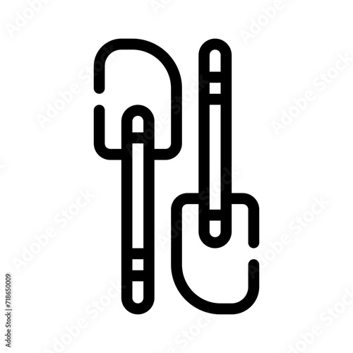silicone spatula line icon