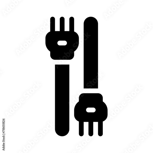 silicone brush glyph icon