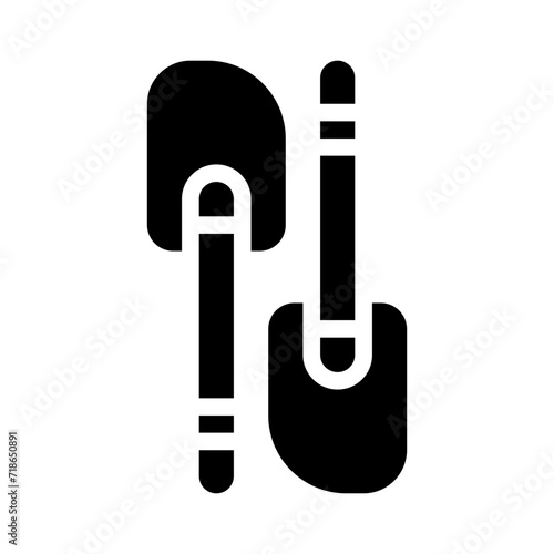 silicone spatula glyph icon