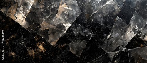 Black and Gold Marble Wallpaper With Pattern photo