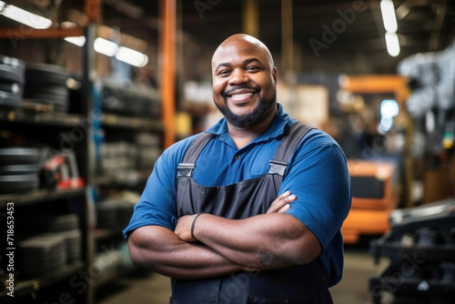 Business adult worker person technician male occupation portrait industry standing mechanic men shop © SHOTPRIME STUDIO