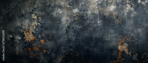 Black Wall With Rust