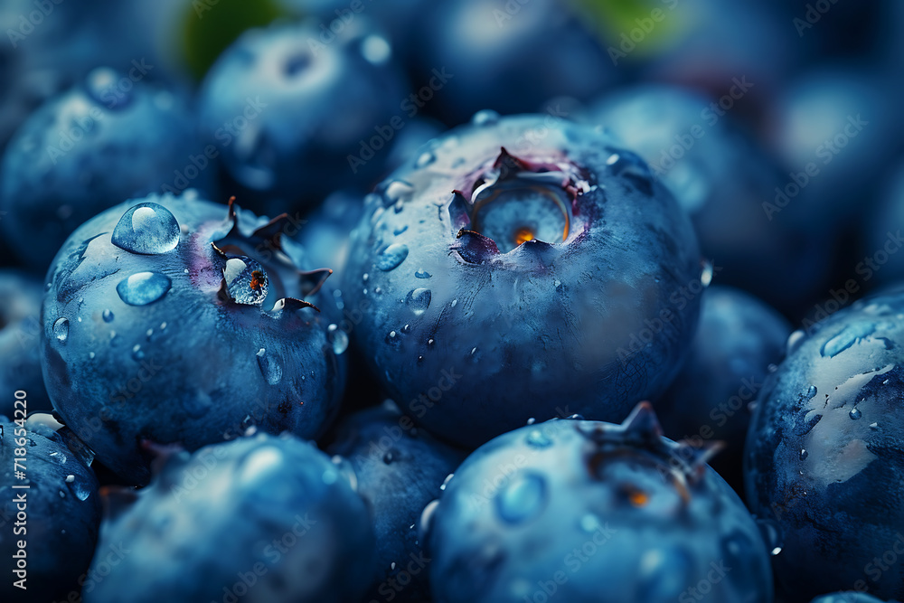 Ripe blueberries on a bush in the forest. Shallow depth of field. Ripe blueberries on a bush in the forest. Shallow depth of field.