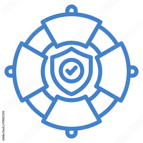 Lifebuoy Icon Element For Design