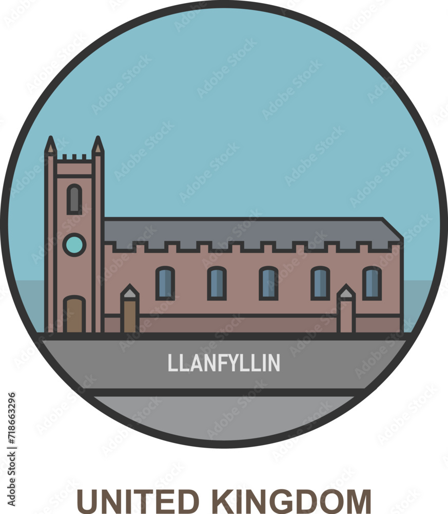 Llanfyllin. Cities and towns in United Kingdom