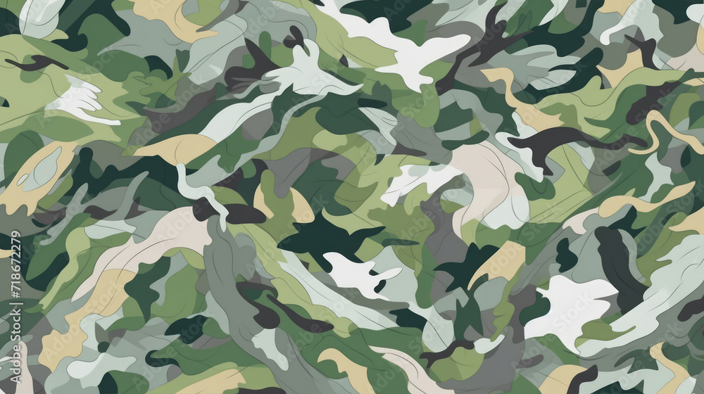 Fototapeta premium Camo Illustration pattern