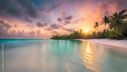 sunset on the beach