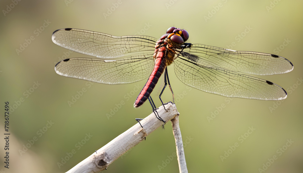 dragonfly on a branch dragonfly on a branch