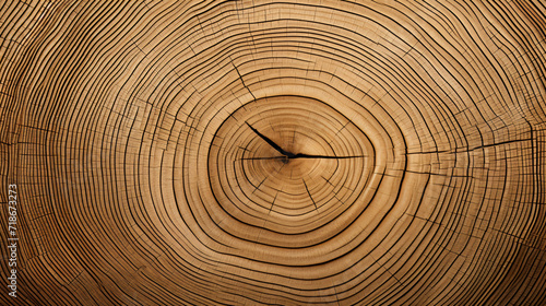 Wood oak circle texture