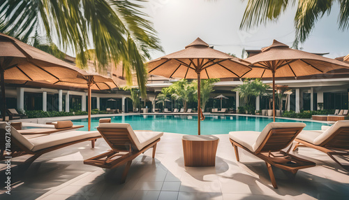 pool in the hotel