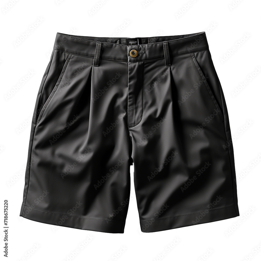 Black shorts on transparent background isolated png. Black shorts on transparent background isolated png.