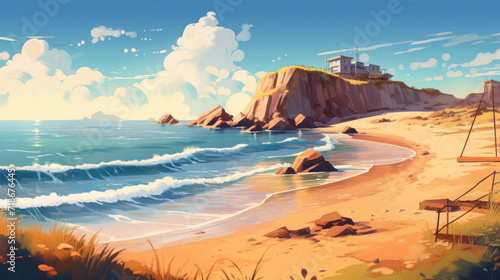 Beach illustration