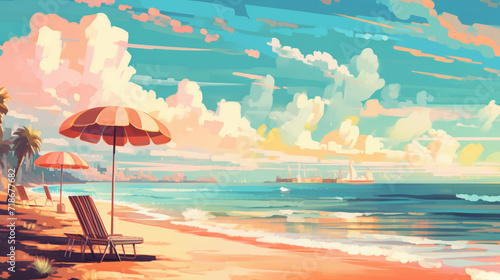 Beach illustration