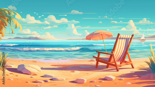 Beach illustration © Thanos
