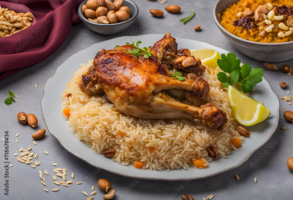 grilled chicken with rice and vegetables grilled chicken with rice and vegetables