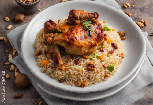 chicken with rice and vegetables