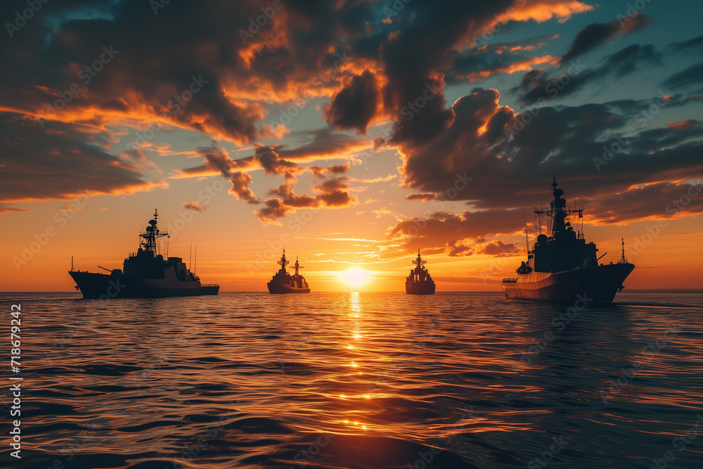 a squadron of warships a squadron of warships