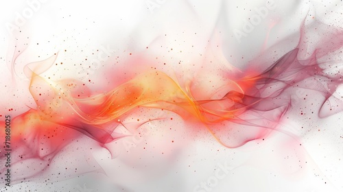 Clean and modern abstract technology background with a white-green orange color scheme. Vector illustration There are no text elements. © Saowanee