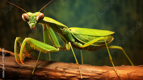 Green praying mantis kind of hierodule Vietnam