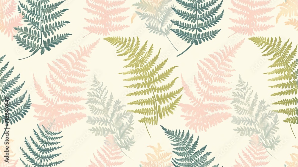 Pattern with leaves