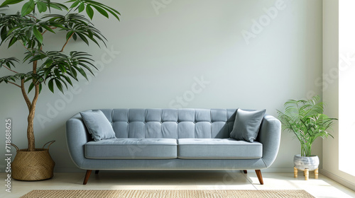 Sofa. Interior of modern sofa minimal design