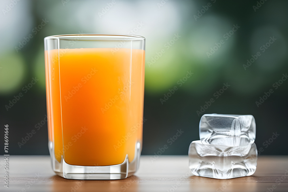 A glass of freshly squeezed orange juice A glass of freshly squeezed orange juice