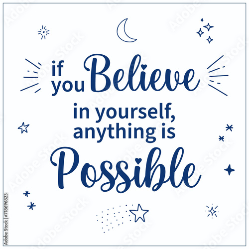 Billede på lærred Motivational quote