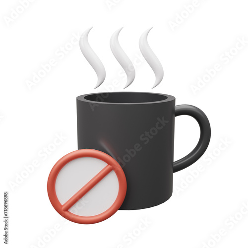 3D Forbidden to Drink Illustration