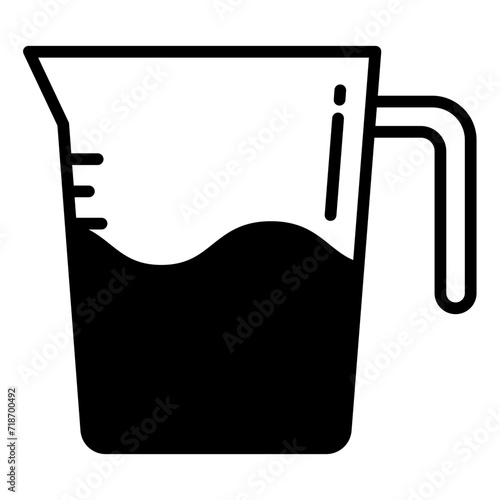 Jug glyph and line vector illustration