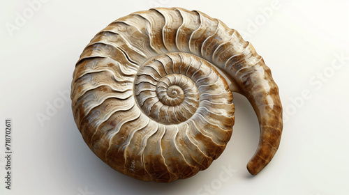 nautilus shell isolated on white