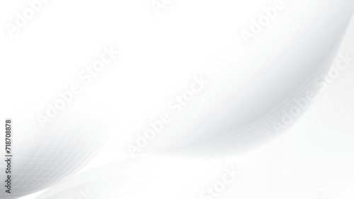Fototapeta Naklejka Na Ścianę i Meble -  Abstract  white and gray color, modern design stripes background with round shape. Vector illustration.