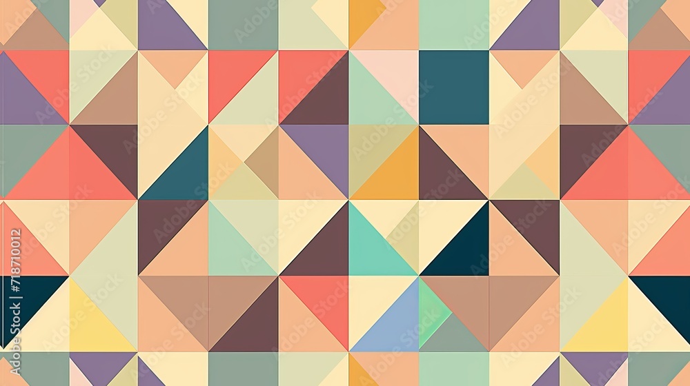 Seamless pastel background with triangles Seamless pastel background with triangles