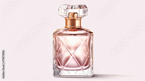 Perfume bottle mockup on a transparent background