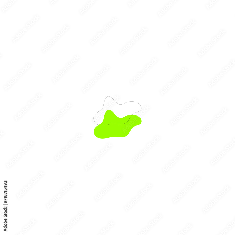 blob of green slime with shadow green blob of green slime with shadow green