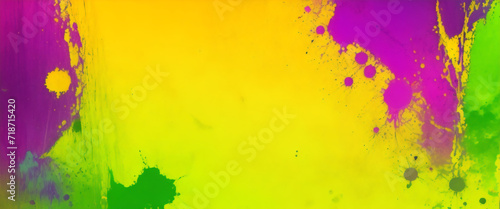 Green lime lemon yellow orange coral peach pink lilac orchid purple violet blue jade teal beige abstract background. Color gradient, ombre. Colorful mix bright fan. Rough grain noise grungy.Template