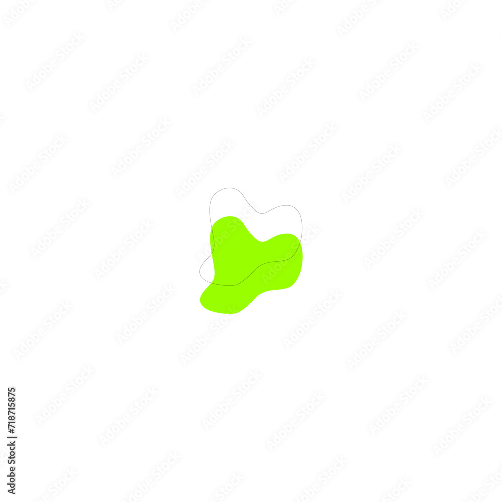 blob of green slime with shadow green blob of green slime with shadow green