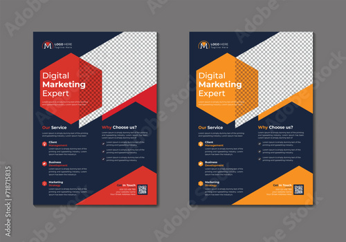 ector digital marketing agency and corporate business flyer template