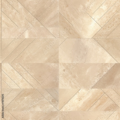 Beige Tile Floor With Diagonal Pattern