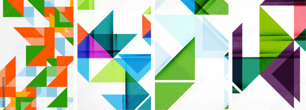 Triangle poster set for wallpaper, business card, cover, poster, banner, brochure, header, website Triangle poster set for wallpaper, business card, cover, poster, banner, brochure, header, website