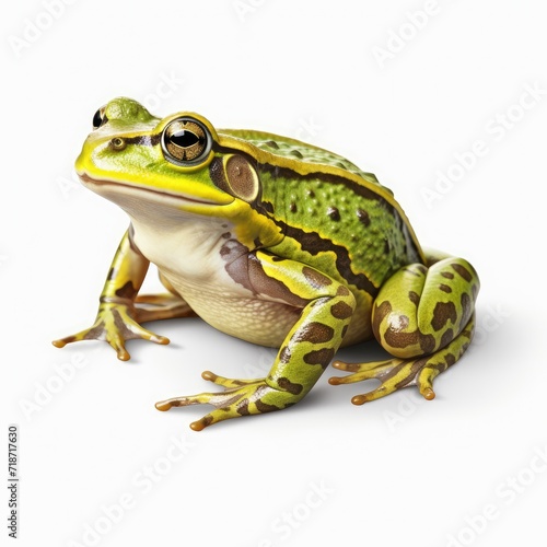Photo of frog isolated on white background
