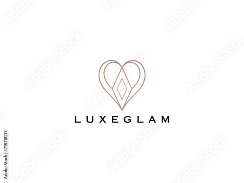 love diamond logo design