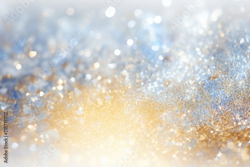 Vintage Glitter Lights in Gold, Silver, Blue, and White.