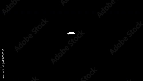 Animation pictogramme bouton power sur fond noir (ID: 718720099)
